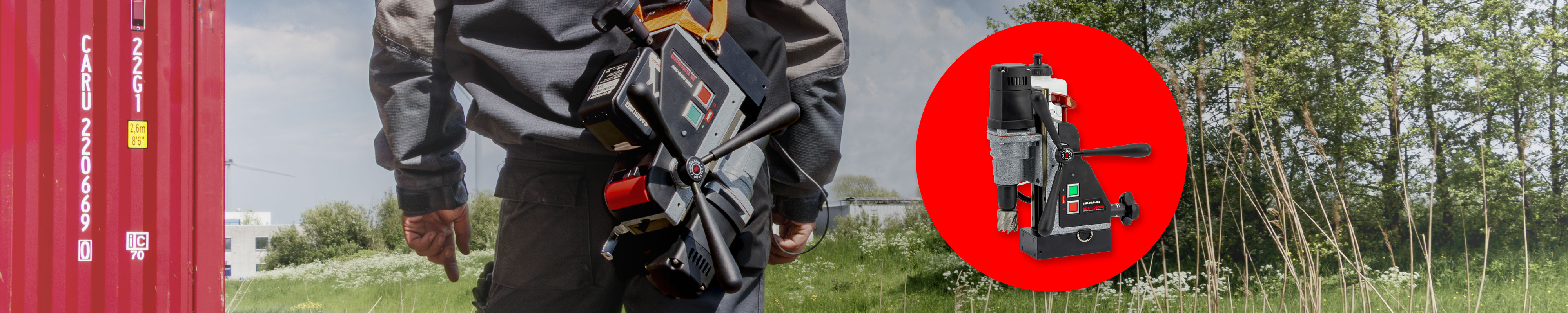 Battery Operated | EBM.36/P-18V | Magnetic Drilling Machine